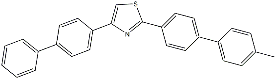 4-(4-Biphenylyl)-2-(4'-Methyl-4-biphenylyl)thiazole, 97% 구조식 이미지