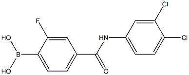 4-(3,4-DichlorophenylcarbaMoyl)-2-fluorobenzeneboronic acid, 97% Structure