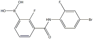 3-(4-BroMo-2-fluorophenylcarbaMoyl)-2-fluorobenzeneboronic acid, 97% Structure