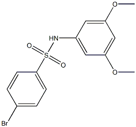 4-BroMo-N-(3,5-diMethoxyphenyl)benzenesulfonaMide, 97% 구조식 이미지