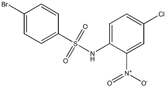 4-BroMo-N-(4-chloro-2-nitrophenyl)benzenesulfonaMide, 97% Structure