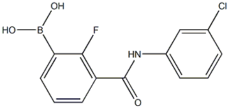 3-(3-ChlorophenylcarbaMoyl)-2-fluorobenzeneboronic acid, 97% Structure