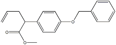 2-(4-Benzyloxy-phenyl)-pent-4-enoic acid Methyl ester Structure