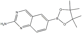 6-(4,4,5,5-TetraMethyl-[1,3,2]dioxaborolan-2-yl)-quinazolin-2-ylaMine 구조식 이미지