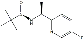 (R)-N-((S)-1-(5-fluoropyridin-2-yl)ethyl)-2-Methylpropane-2-sulfinaMide 구조식 이미지