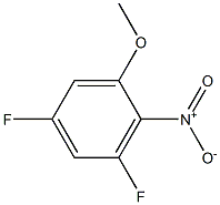 2-Nitro-3,5-difluoroanisole Structure