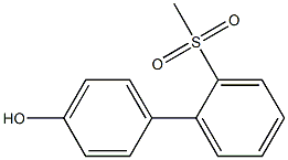 2'-Methanesulfonyl-biphenyl-4-ol 구조식 이미지