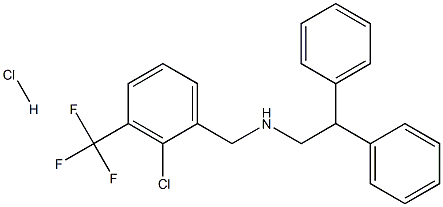 N-(2-chloro-3-(trifluoroMethyl)benzyl)-2,2-diphenylethanaMine hydrochloride Structure