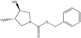 benzyl (3 S,4S)-3-aMino-4-hydroxypyrrolidine-1-carboxylate Structure