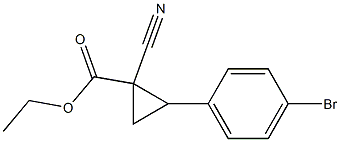 ethyl 2-(4-broMophenyl)-1-cyanocyclopropanecarboxylate Structure