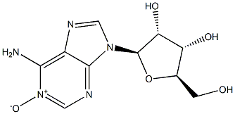 6-AMINO-9-((2R,3R,4S,5R)-3,4-DIHYDROXY-5-(HYDROXYMETHYL)TETRAHYDROFURAN-2-YL)-9H-PURINE 1-OXIDE Structure