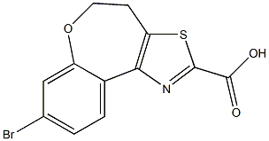 8-BroMo-4,5-dihydro-6-oxa-3-thia-1-aza-benzo[e]azulene-2-carboxylic acid 구조식 이미지