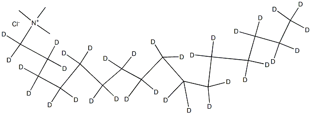 n-Hexadecyl-d33-triMethylaMMoniuM Chloride 구조식 이미지