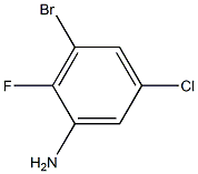 3-BROMO-5-CHLORO-2-FLUOROANILINE 구조식 이미지