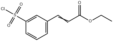 ETHYL 3-(3-CHLOROSULFONYLPHENYL)ACRYLATE Structure