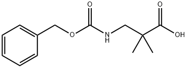 N-CBZ-3-AMINO-2,2-DIMETHYLPROPANIC ACID Structure