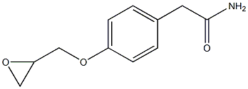 2-[4-[[(2RS)-Oxiran-2-yl]Methoxy]phenyl]acetaMide Structure