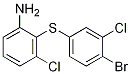 2-(4-BroMo-3-chloro-phenylsulfanyl)-3-chloro-phenylaMine 구조식 이미지