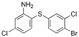 2-(4-BroMo-3-chloro-phenylsulfanyl)-5-chloro-phenylaMine 구조식 이미지