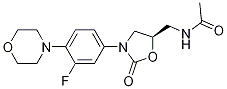 (R)-N-((3-(3-fluoro-4-Morpholinophenyl)-2-oxooxazolidin-5-yl)Methyl)acetaMide 구조식 이미지