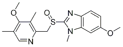 5-Methoxy-2-((4-Methoxy-3,5-diMethylpyridin-2-yl)Methylsulfinyl)-1-Methyl-1H-benzo[d]iMidazole coMpound with 6-Methoxy-2-((4-Methoxy-3,5-diMethylpyridin-2-yl)Methylsulfinyl)-1-Methyl-1H-benzo[d]iMidazole (1:1) 구조식 이미지