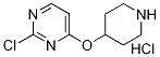 2-CHLORO-4-(PIPERIDIN-4-YLOXY)PYRIMIDINEHYDROCHLORIDE 구조식 이미지