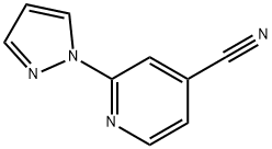 2-(1H-PYRAZOL-1-YL)ISONICOTINONITRILE Structure