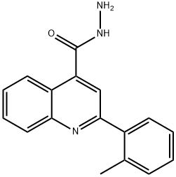 2-(2-METHYLPHENYL)QUINOLINE-4-CARBOHYDRAZIDE 구조식 이미지