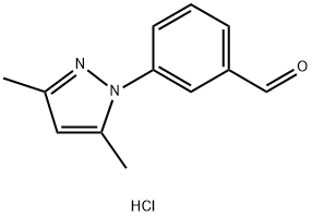 3-(3,5-DIMETHYL-PYRAZOL-1-YL)-BENZALDEHYDEHYDROCHLORIDE Structure