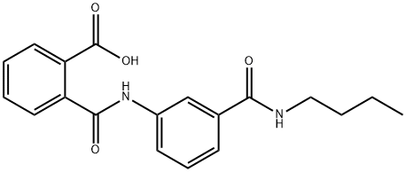 2-({3-[(BUTYLAMINO)CARBONYL]ANILINO}CARBONYL)-BENZOIC ACID Structure