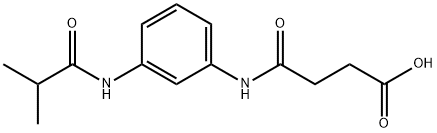 4-[3-(ISOBUTYRYLAMINO)ANILINO]-4-OXOBUTANOIC ACID 구조식 이미지