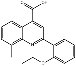 2-(2-ETHOXYPHENYL)-8-METHYLQUINOLINE-4-CARBOXYLICACID 구조식 이미지