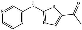 1-[2-(3-pyridinylamino)-1,3-thiazol-5-yl]-1-ethanone 구조식 이미지