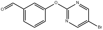 3-[(5-bromo-2-pyrimidinyl)oxy]benzenecarbaldehyde Structure