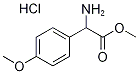 methyl amino(4-methoxyphenyl)acetate hydrochloride 구조식 이미지