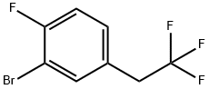 2-Bromo-1-fluoro-4-(2,2,2-trifluoroethyl)benzene 구조식 이미지