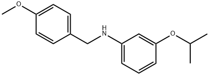 3-Isopropoxy-N-(4-methoxybenzyl)aniline Structure