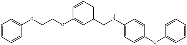 4-Phenoxy-N-[3-(2-phenoxyethoxy)benzyl]aniline 구조식 이미지