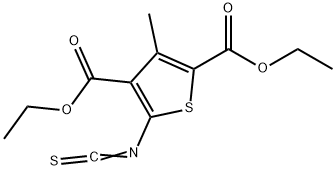 Diethyl 5-isothiocyanato-3-methylthiophene-2,4-dicarboxylate Structure