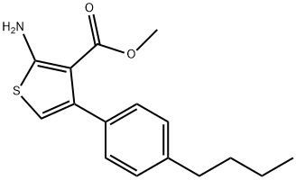 Methyl 2-amino-4-(4-butylphenyl)thiophene-3-carboxylate Structure