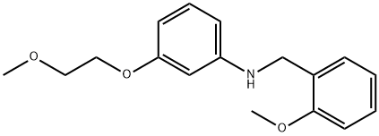 N-(2-Methoxybenzyl)-3-(2-methoxyethoxy)aniline Structure