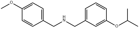 N-(3-Isopropoxybenzyl)(4-methoxyphenyl)methanamine 구조식 이미지