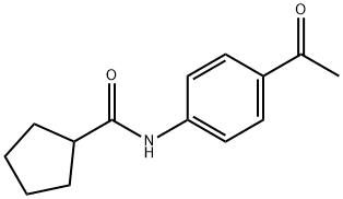 N-(4-Acetylphenyl)cyclopentanecarboxamide Structure