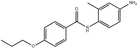 N-(4-Amino-2-methylphenyl)-4-propoxybenzamide 구조식 이미지