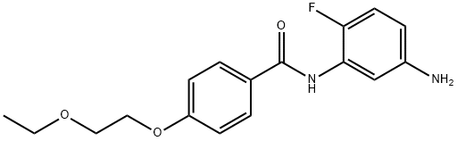 N-(5-Amino-2-fluorophenyl)-4-(2-ethoxyethoxy)-benzamide Structure