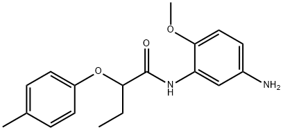 N-(5-Amino-2-methoxyphenyl)-2-(4-methylphenoxy)-butanamide 구조식 이미지