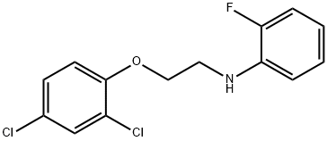 N-[2-(2,4-Dichlorophenoxy)ethyl]-2-fluoroaniline 구조식 이미지
