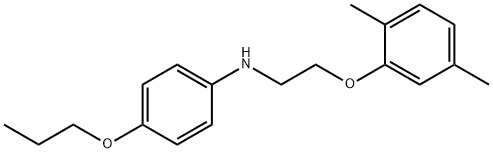 N-[2-(2,5-Dimethylphenoxy)ethyl]-4-propoxyaniline 구조식 이미지