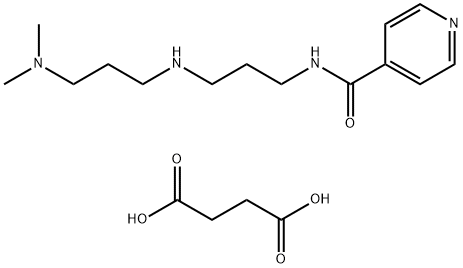 N-[3-(3-Dimethylamino-propylamino)-propyl]-isonicotinamide disuccinate 구조식 이미지