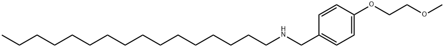 N-[4-(2-Methoxyethoxy)benzyl]-1-hexadecanamine Structure